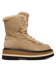 Bogner Trzewiki Saas Fee 1 B 22544163 Beżowy. Brązowe botki Bogner, bez wzorów, ze skóry, bez obcasa, na płaskiej podeszwie, bez zapięcia. Za 2,299.00 zł.