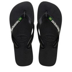 Klapki Havaianas Model 4110850 Kolor Czarny. Czarne klapki Havaianas, bez wzorów, z gumy, bez obcasa. Za 71.99 zł.