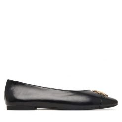 Baleriny Tory Burch. Czarne baleriny Tory Burch, bez wzorów, bez obcasa. Za 1,354.00 zł.