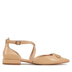 Baleriny Liu Jo. Brązowe baleriny Liu Jo, bez wzorów, bez obcasa. Za 489.99 zł.
