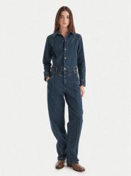 Wrangler Kombinezon Western 112371042 Granatowy Regular Fit. Niebieskie sukienki Wrangler, xl, bez wzorów, z jeansu, bez kołnierzyka, bez ramiączek. Za 599.99 zł.