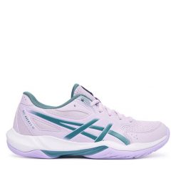 Buty halowe Asics. Fioletowe obuwie sportowe Asics, bez zapięcia. Za 309.99 zł.