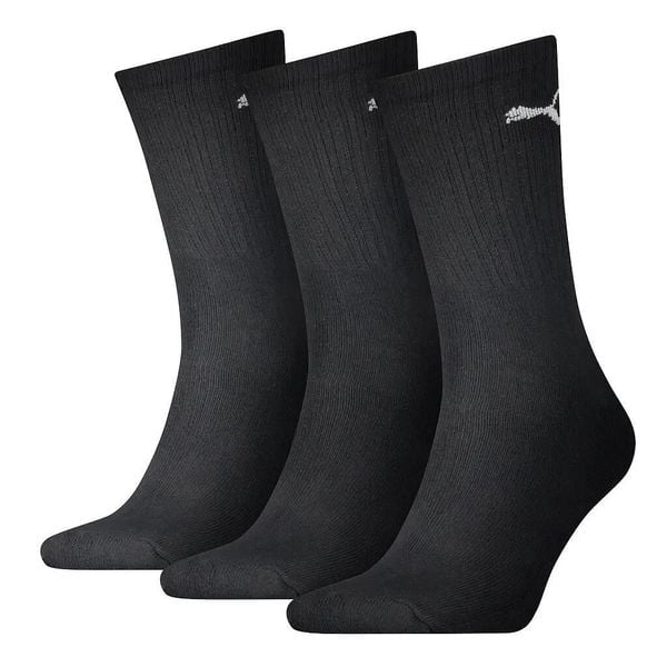 Skarpety Puma Sport Crew Lightweight 3 Pary. Czarne skarpety Puma, bez wzorów, z bawełny. Za 36.99 zł.