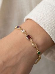 Heliophilia Bransoletka z kryształami rozmiar: onesize. Żółte bransoletki Heliophilia, z kryształem, z mosiądzu. Za 84.99 zł.