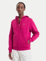 Lacoste Bluza SF5256 Różowy ciemny Regular Fit. Czerwone bluzy Lacoste, bez wzorów, z bawełny, bez kaptura. Za 639.99 zł.