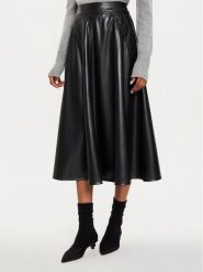 Marella Spódnica z imitacji skóry Lepanto 2423776024 Czarny Regular Fit. Czarne spódnice Marella, xl, bez wzorów, ze skóry. Za 489.99 zł.