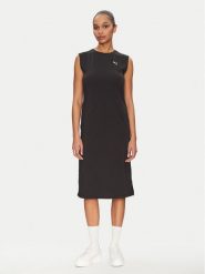 Puma Sukienka codzienna Ess 685643 Czarny Slim Fit. Czarne sukienki Puma, na co dzień, s, bez wzorów, z bawełny, bez kołnierzyka, bez ramiączek, proste. Za 109.99 zł.