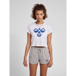 Damski crop top Hummel IC Texas. Białe topy Hummel, l, bez wzorów, bez kołnierzyka, bez ramiączek. Za 103.50 zł.