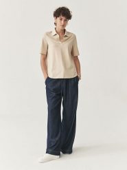 TATUUM Koszulka w kolorze beżowym rozmiar: XL. Brązowe bluzki Tatuum, xl, bez wzorów, z bawełny, bez kołnierzyka, bez ramiączek. Za 147.91 zł.