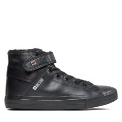 Trampki Big Star Shoes. Czarne trampki BIG STAR SHOES, bez wzorów, bez zapięcia. Za 89.99 zł.