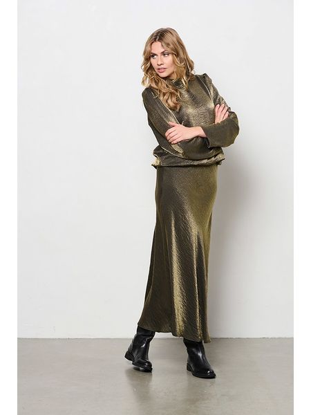 &Co Woman Spódnica "Bibbi" w kolorze złotym rozmiar: M. Żółte spódnice &Co Woman, na co dzień, m, bez wzorów, midi, proste. Za 191.45 zł.