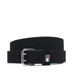 Pasek Tommy Jeans. Czarne paski Tommy Jeans, bez wzorów, z jeansu. Za 189.99 zł.