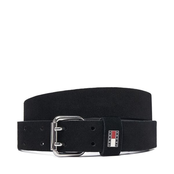 Pasek Tommy Jeans. Czarne paski Tommy Jeans, bez wzorów, z jeansu. Za 189.99 zł.