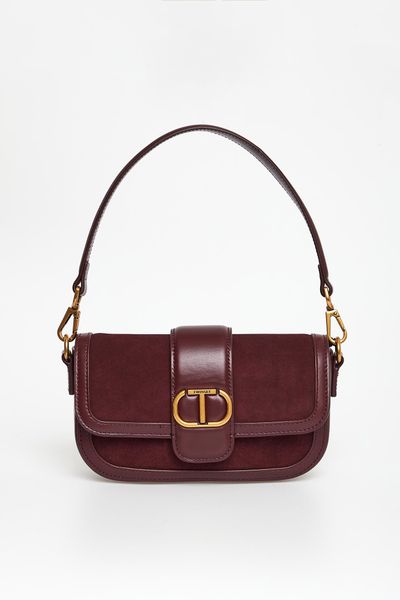 Torebka skórzana listonoszka TWINSET. Torebki klasyczne Twinset Milano, bez wzorów, bez dodatków. W wyprzedaży za 753.35 zł.