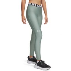 Legginsy Ua Hg Firmy Under Armour Damskie. Niebieskie legginsy sportowe Under Armour, m, bez wzorów, z materiału, na fitness i siłownię. Za 227.10 zł.