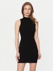 Marciano Guess Sukienka dzianinowa 5RGK08 5810Z Czarny Bodycon Fit. Czarne sukienki Marciano Guess, z aplikacjami, z dzianiny, bez kołnierzyka, bez ramiączek, bodycon. Za 339.99 zł.
