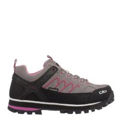 Damskie buty trekkingowe górskie ze skóry zamszowej VIBRAM CMP MOON LOW. Czarne trekkingi CMP, ze skóry. Za 559.99 zł.