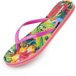 Mistral Multiflower damskie japonki, różowe, roz. 41. Czerwone klapki Mistral, bez wzorów, bez obcasa. Za 128.99 zł.