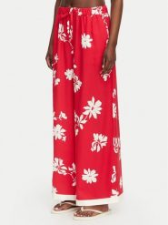 Seafolly Spodnie materiałowe Mayflower 55737-PA Czerwony Wide Leg. Czerwone spodnie materiałowe Seafolly, xl, bez wzorów, z materiału. Za 514.99 zł.