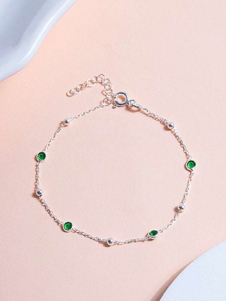 Heliophilia Srebrna bransoletka z cyrkoniami rozmiar: onesize. Szare bransoletki Heliophilia, z cyrkonią, srebrne. Za 43.99 zł.