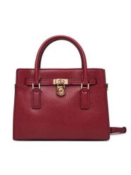 MICHAEL Michael Kors Torebka Hamilton 30T6GNXS1L Czerwony. Czerwone torebki klasyczne MICHAEL Michael Kors, bez wzorów, ze skóry, bez dodatków. Za 1,239.00 zł.