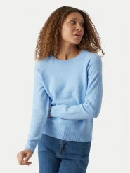 Vero Moda Sweter Doffy 10201022 Niebieski jasny Regular Fit. Niebieskie swetry Vero Moda, m, bez wzorów, z syntetyku, bez ramiączek. Za 119.99 zł.