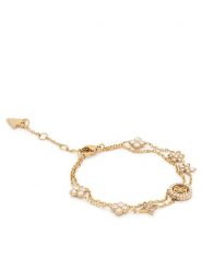 Guess Bransoletka JUBB06 029JW Złoty. Żółte bransoletki Guess, metalowe. Za 294.99 zł.