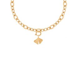 Naszyjnik z pozłacaną zawieszką Ginko na Łańcuchu No.3. Naszyjniki Lilou, pozłacane. Za 402.00 zł.