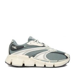 Buty do biegania Reebok. Zielone obuwie sportowe Reebok, bez zapięcia, do biegania. Za 331.99 zł.