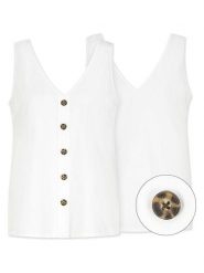 Eight2Nine Top w kolorze białym rozmiar: L. Białe topy Eight2Nine, l, bez wzorów, bez kołnierzyka, bez ramiączek. Za 82.99 zł.