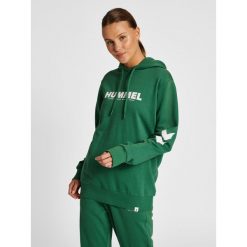 Bluza z logo Hummel Legacy. Zielone bluzy Hummel, l, bez wzorów, bez kaptura. W wyprzedaży za 127.10 zł.