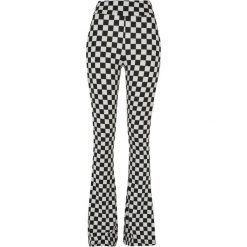 Legginsy Damskie W Kratkę Bootcut. Czarne legginsy Urban Classics, xl, bez wzorów. Za 92.99 zł.