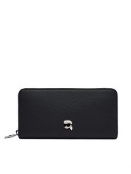 KARL LAGERFELD Portfel B4W32028 Czarny. Czarne portfele KARL LAGERFELD, bez wzorów, ze skóry. Za 549.99 zł.