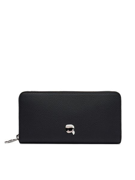 KARL LAGERFELD Portfel B4W32028 Czarny. Czarne portfele KARL LAGERFELD, bez wzorów, ze skóry. Za 549.99 zł.