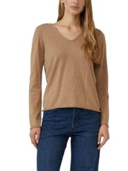 S.Oliver Sweter w kolorze jasnobrązowym rozmiar: 44. Brązowe swetry S.Oliver, s, bez wzorów, bez ramiączek. Za 66.31 zł.