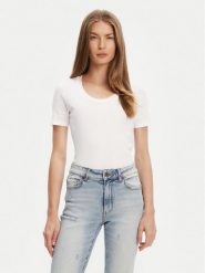 United Colors Of Benetton T-Shirt 3GA2D1066 Biały Slim Fit. Białe t-shirty United Colors of Benetton, l, bez wzorów, z bawełny, bez kołnierzyka, bez ramiączek. Za 59.99 zł.