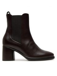 ECCO Botki Sculpted Lx 55 22270301178 Brązowy. Brązowe botki ecco, bez wzorów, ze skóry, bez obcasa, na słupku, bez zapięcia. Za 869.99 zł.