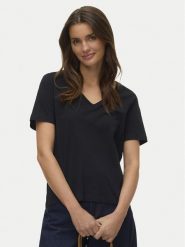 Vero Moda T-Shirt Paulina 10342926 Czarny Regular Fit. Czarne t-shirty Vero Moda, l, bez wzorów, z bawełny, bez kołnierzyka, bez ramiączek. Za 69.99 zł.