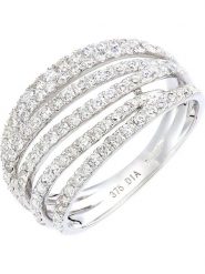 Revoni Złoty pierścionek z diamentami rozmiar: 55. Szare pierścionki Revoni, z diamentem, złote. Za 3,162.30 zł.