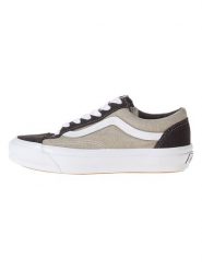 Vans Skórzane sneakersy "Old Skool" w kolorze czarno-beżowym rozmiar: 39. Brązowe trampki Vans, bez wzorów, bez zapięcia. Za 199.95 zł.
