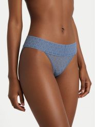 Calvin Klein Underwear Figi klasyczne LV00QD5283 Niebieski. Niebieskie figi Calvin Klein Underwear, l, bez wzorów, z bawełny. Za 79.99 zł.
