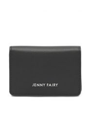 Jenny Fairy Mały Portfel Damski 4W1-005-SS24 Czarny. Czarne portfele Jenny Fairy, bez wzorów, z tworzywa sztucznego. Za 49.99 zł.