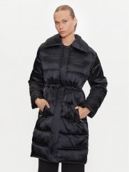 Calvin Klein Płaszcz zimowy K20K207728 Czarny Slim Fit. Czarne płaszcze Calvin Klein, na zimę, xl, bez wzorów, z syntetyku, bez kaptura. Za 909.99 zł.