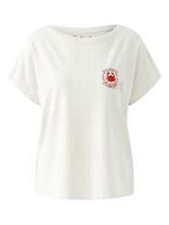 Miss Lagotte Koszulka w kolorze białym rozmiar: 44. Białe bluzki Miss Lagotte, bez wzorów, bez kołnierzyka, bez ramiączek. Za 61.95 zł.