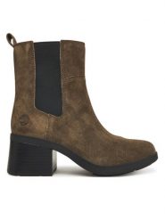 Timberland Botki Bellevaux TB0A424XA2D1 Brązowy. Brązowe botki Timberland, bez wzorów, ze skóry, bez obcasa, na słupku, bez zapięcia. Za 779.99 zł.