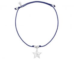 Bransoletka z elementami srebra - gwiazda. Bransoletki Apart, srebrne. Za 109.00 zł.