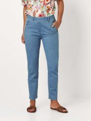 Relaxed by TONI Dżinsy - Slim fit - w kolorze błękitnym rozmiar: W44. Niebieskie jeansy Relaxed by TONI, bez wzorów, z podwyższonym stanem. Za 152.99 zł.