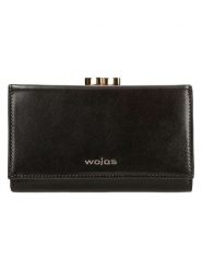 Wojas Skórzany portfel w kolorze brązowym - 14 x 8 x 3 cm rozmiar: onesize. Brązowe portfele Wojas, bez wzorów, z materiału. Za 208.83 zł.