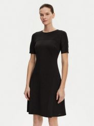 Calvin Klein Sukienka codzienna K20K208151 Czarny Regular Fit. Czarne sukienki Calvin Klein, na co dzień, bez wzorów, z syntetyku, bez kołnierzyka, bez ramiączek, proste. Za 379.99 zł.