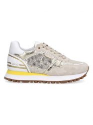 Liu Jo Sneakersy w kolorze beżowo-złotym rozmiar: 39. Brązowe trampki Liu Jo, bez wzorów, z materiału, bez zapięcia. Za 325.92 zł.